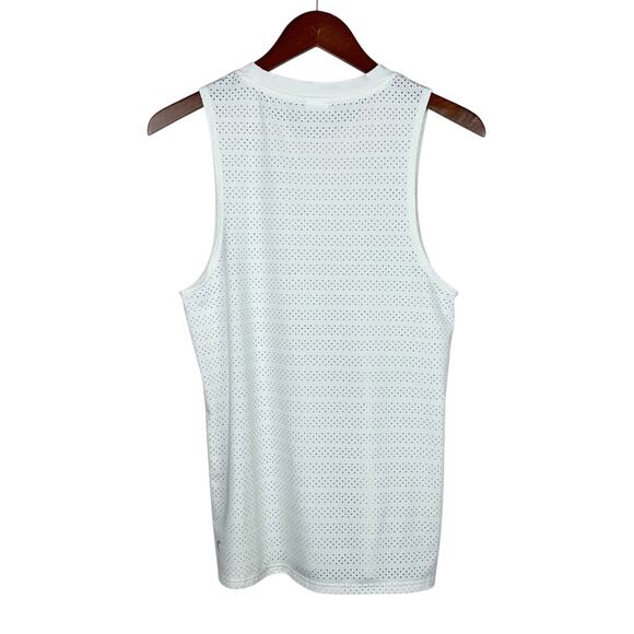 Zyia Active Tank Top Sleeveless Cream Perforated Women's S - Picture 6 of 6